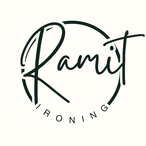 A logo for Ramit Ironing, the business nobody would pay for